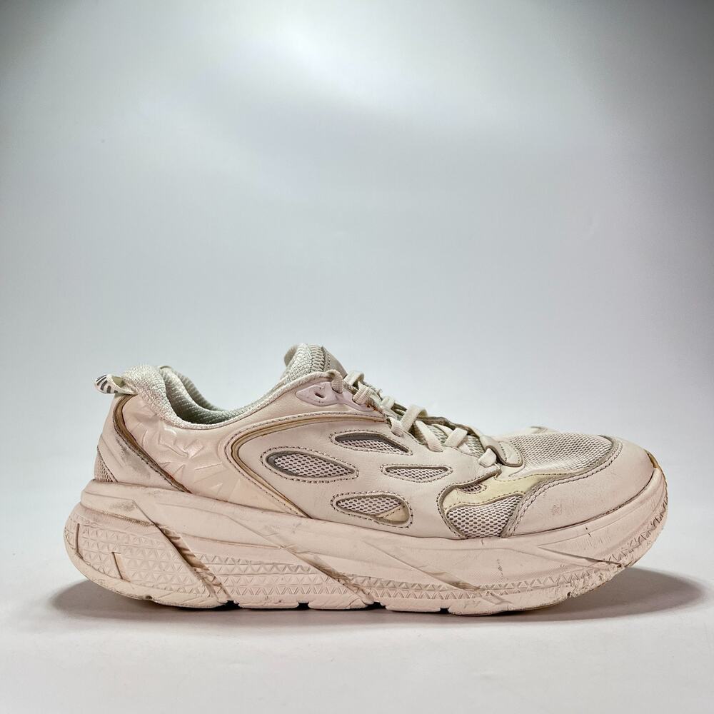 HOKA Clifton L Tofu Casual Lifestyle Walking Shoes 1117050 TTF Men's Size 9.5